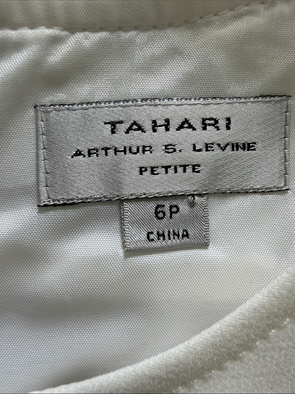 TAHARI ASL Sleeveless Colorblock Sheath Dress White / Black / Camel Size 6P - Picture 11 of 13